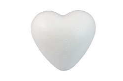 Polystyrenové srdce 8 cm
