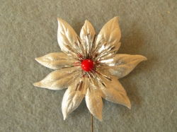 Vánoční květ s pestíkem, Ø 80mm