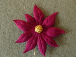 Vánoční květ s pestíkem, Ø 80mm