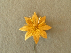 Vánoční květ s žinylkou, Ø 60mm