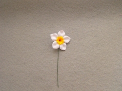Narciska na drátě, Ø 5,5cm, 5ks ve svazku
