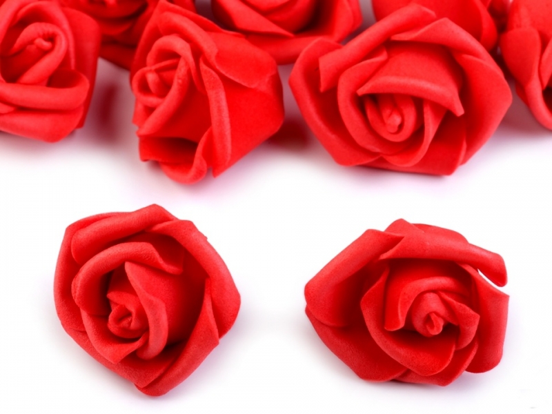 Růžička k dekoraci - červená